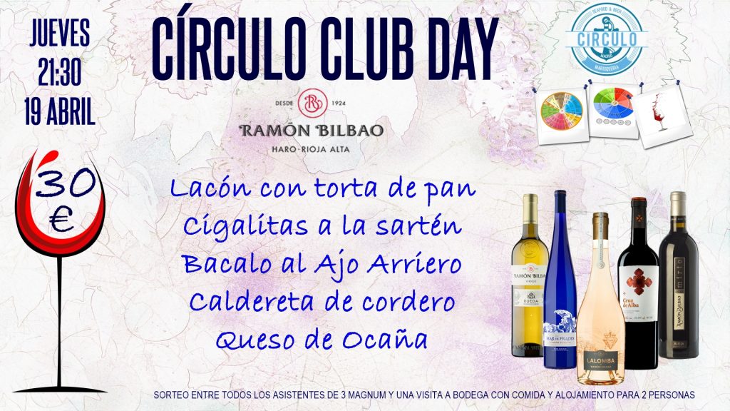 Próximo #CirculoClubDay Abril 2018 con Ramón Bilbao
