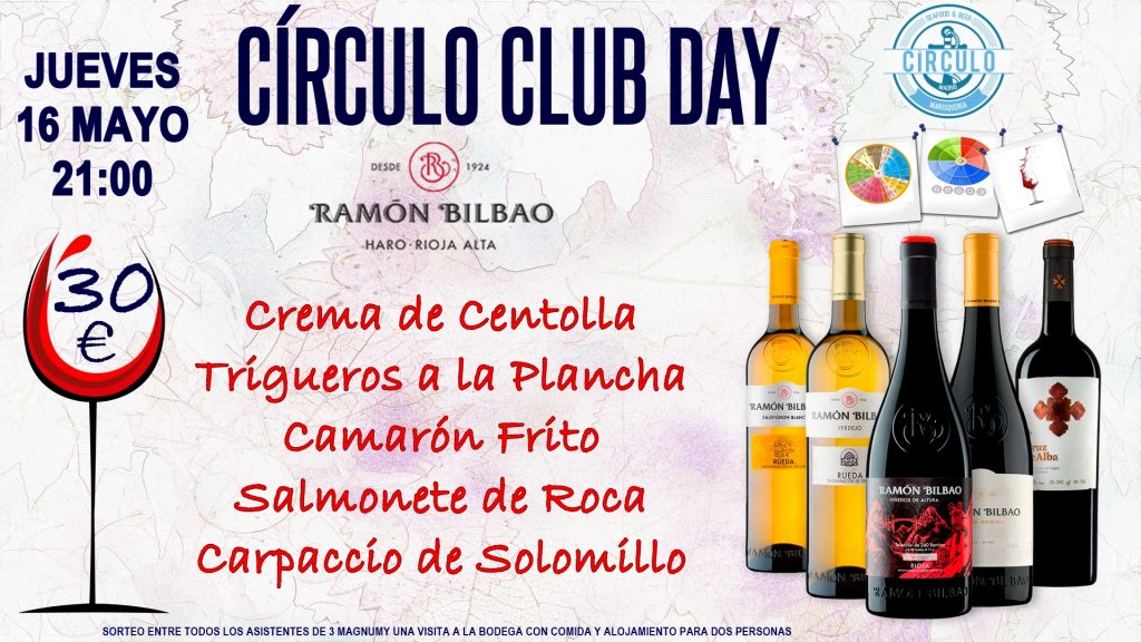 Próximo #CirculoClubDay Mayo 2019 con Ramón Bilbao